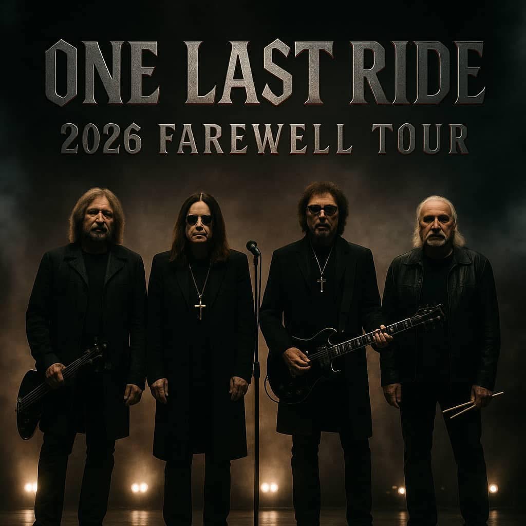 New Era: Black Sabbath Announces 2026 Farewell Tour: ‘One Last Ride’ Marks the End of a Rock Legend’s Era — Dates and Cities Revealed…