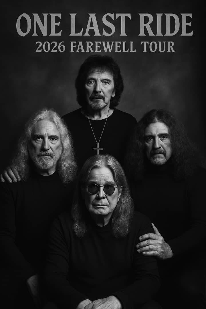 Black Sabbath Announces 2026 Farewell Tour: ‘One Last Ride’ Marks the End of a Rock Legend’s Era — Dates and Cities Revealed…