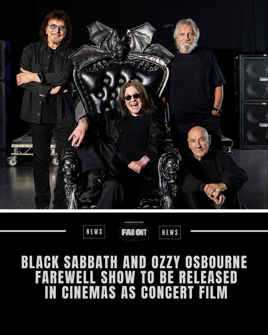 Concert Film Details Confirmed for Ozzy Osbourne and Black Sabbath’s Back to the Beginning Farewell Show at Villa Park