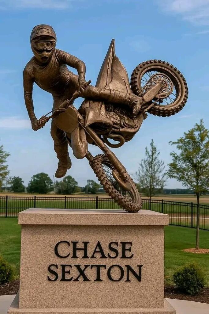 Motocross Icon Immortalized Chase Sexton Honored with Stunning Statue