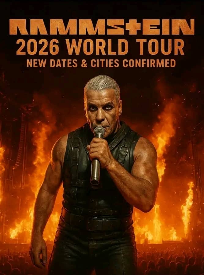 Rammstein Ignites the World: 2026 Global Tour Announced with Explosive New Dates and Cities, Watch Here