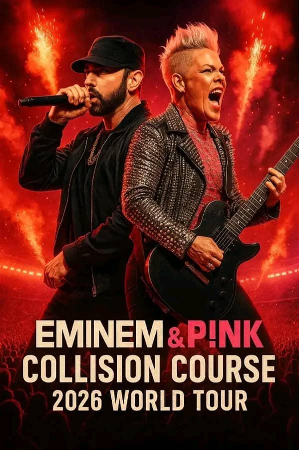 The Ultimate Rap Rock Collision! Eminem and P!nk Team Up for the 2026 World Tour
