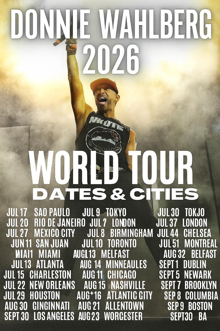 Donnie Wahlberg Announces 2026 World Tour — Dates and Cities Revealed… — Watch Here