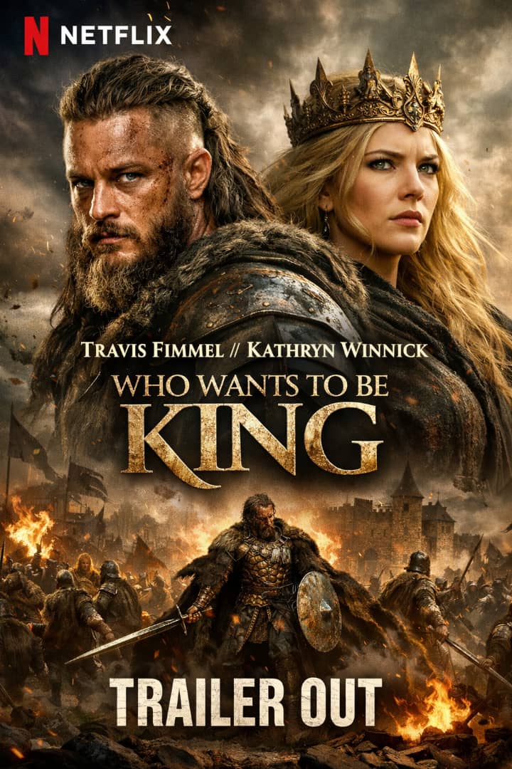 Blood Will Decide the Crown — Travis Fimmel & Kathryn Winnick Ignite Netflix’s WHO WANTS TO BE KING | Trailer Out Now