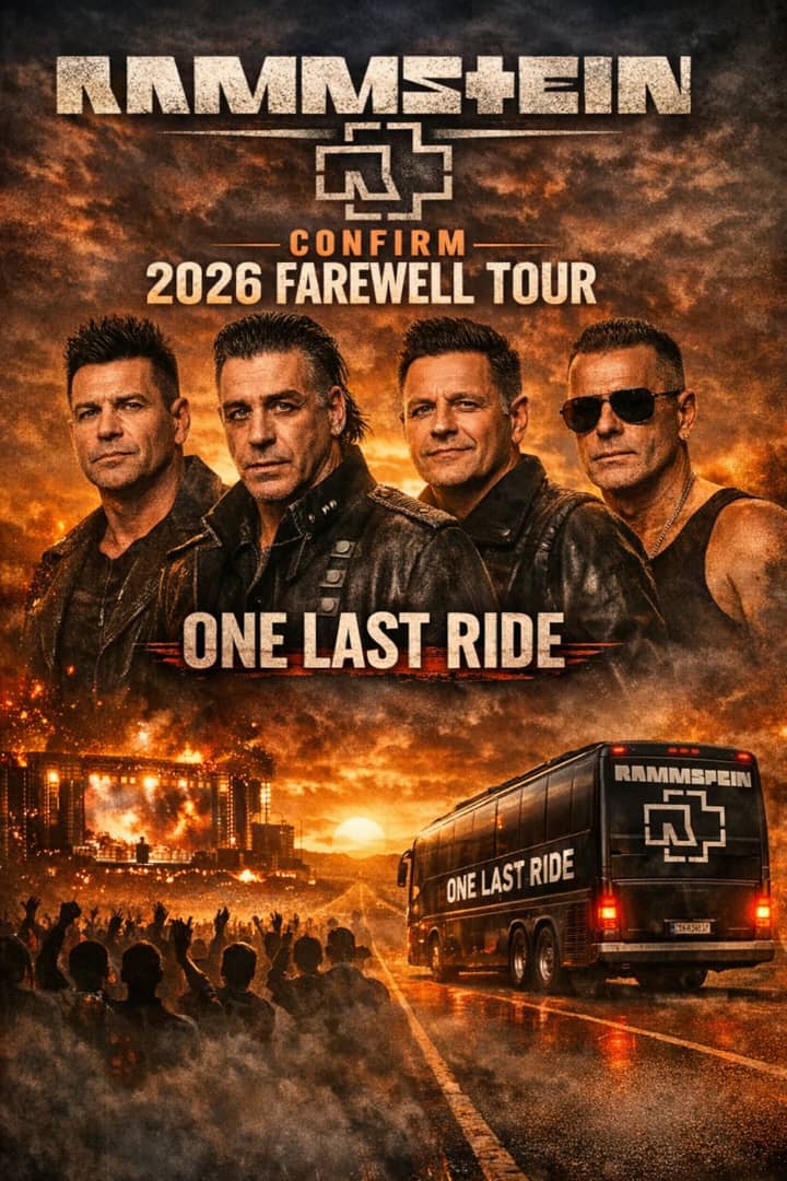 SHOCKING ANNOUNCEMENT:Rammstein Confirms 2026 Farewell Tour “One Last Ride”The Emotional Final Chapter of Rock Legends Who Shaped Generations and Changed Music History Forever