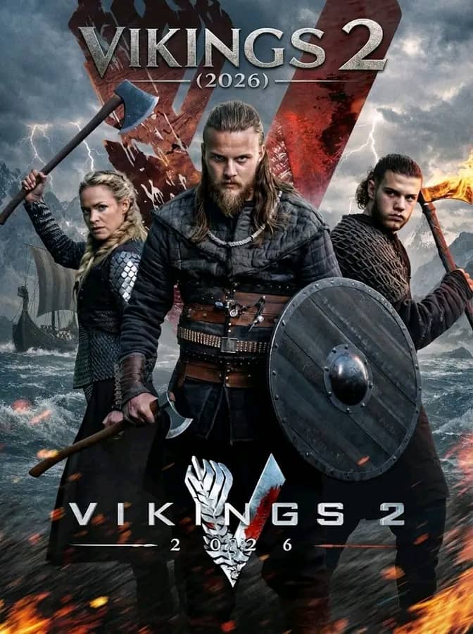 VIKINGS 2 (2026) — The Final Saga Awakens The longships are prepared. The ravens circle the skies. And the gods are watching as the saga nears its end. Travis Fimmel returns as the lingering shadow of Ragnar Lothbrok—no longer in body, but in the brutal choices, whispered prophecies, and blood spilled in his name…