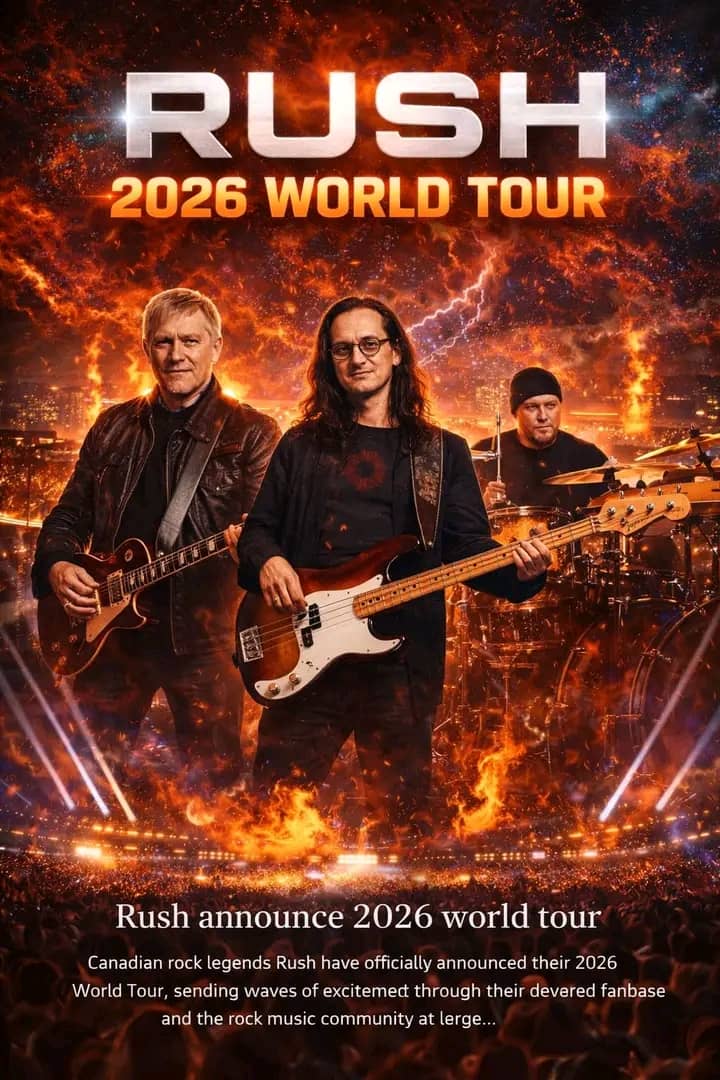 It’s Happening: Rush Announce 2026 World Tour Full Dates and Cities Revealed