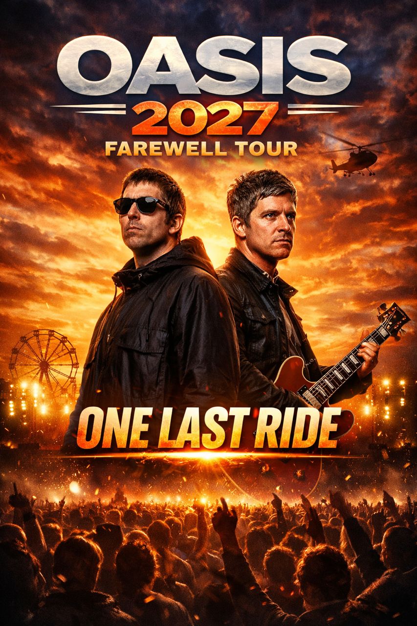 Oasis Announces 2027 Farewell Tour: ‘One Last Ride’ Marks the End of a Rock Legend’s Era – Dates and Cities Revealed