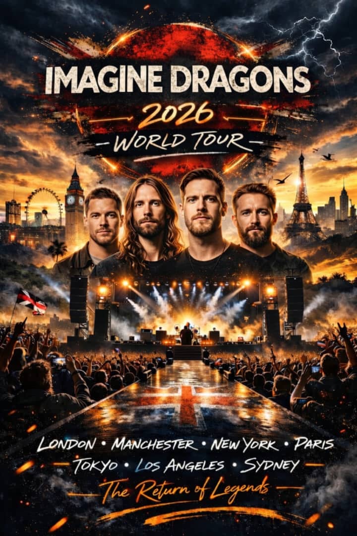 Imagine Dragons Announces Epic 2026 Tour: Full List of Cities and Dates Revealed — Watch Here for the Ultimate Rock Revival