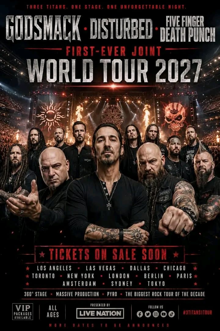 It’s Finally Happening: Godsmack + Disturbed + Five Finger Death Punch Announce First-Ever Joint Tour
